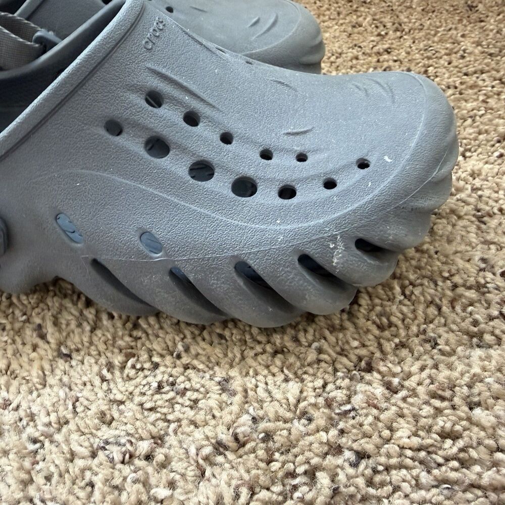 Crocs Echo Clog Womens 6 (Mens 4) Blue Comfort Casual Slip On Shoes Lug Sole - Picture 6 of 10